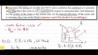 5Simple Rankine CycleSolved Problemno1 [upl. by Aufa]