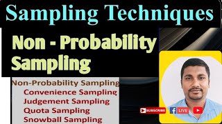 NONPROBABILITY SAMPLING IN BENGALI SAMPLING TECHNIQUES  TYPES OF NONPROBABILITY SAMPLING [upl. by Attecnoc]