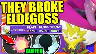 ELDEGOSS IS INSANELY BROKEN AFTER WAY TOO MANY BUFFS Feat Andrewjrt  Pokemon Unite [upl. by Hadik]