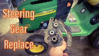 How To Fix Steering On John Deere L LA and D Series Riding Mowers [upl. by Auka]