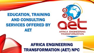 Education Training and Consulting services Offered By AET [upl. by Ezri]