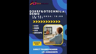 D365 FampO Technical Demo By AJ Technologys Trainer Amar 918096839979 [upl. by Virginie944]