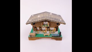 Mapsa Vintage 1989 Wooden Music Box Plays Edelweiss Handmade in Switzerland [upl. by Forlini]