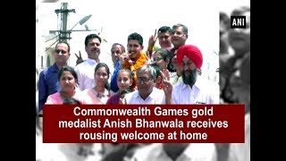 Commonwealth Games gold medalist Anish Bhanwala receives rousing welcome at home  Sports News [upl. by Anuat]