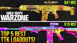 WARZONE New TOP 5 BEST TTK META LOADOUTS After Update WARZONE Fastest TTK Weapons [upl. by Oliviero228]