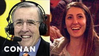 Brent Musburger Is Back To Perv On Our Audience  CONAN on TBS [upl. by Akinna839]