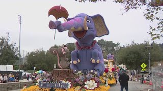 Lastminute Rose Parade preparations [upl. by Shellans]