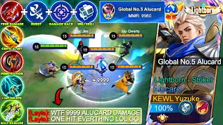 WTF DAMAGE  599 Star Global No5 Alucard New Best Build amp Emblem for Auto Win  Best Guide 2024 [upl. by Polky]