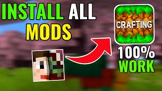 How To INSTALL MODS In Crafting and Building  Crash Problem Fixed [upl. by Linzy]