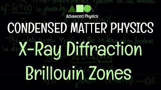 Condensed Matter Physics  XRay Diffraction  Brillouin Zones 1 [upl. by Rodie124]