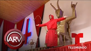 Genera polémica y terror un templo dedicado a Lucifer en Colombia  Al Rojo Vivo  Telemundo [upl. by Nyltyak]