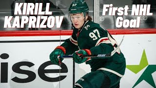 Kirill Kaprizov 97 Minnesota Wild first NHL goal Jan 14 2021 [upl. by Anaed]