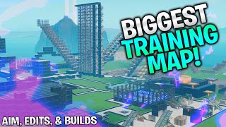 The BIGGEST Training Map Aim Edits and Builds Fortnite Creative [upl. by Asenad836]