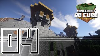 Minecraft ao Cubo A era das vilas  EP04  Entrada Medieval da Vila Chaminé [upl. by Urbas]