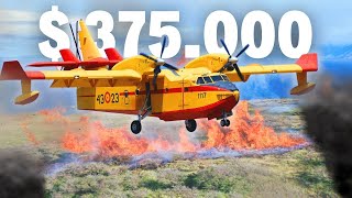 The Incredible Canadair CL215 Water Bomber Firefighter Airplane [upl. by Aneeb866]