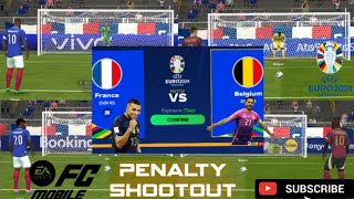 FC MOBILEEURO CUP 2024  PENALTY SHOOTOUTNo17  FRANCE🇫🇷 VS BELGIUM🇧🇪 [upl. by Gillespie345]