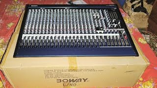 Boway Mg2414Fx Mixcer Console Unboxing [upl. by Ecidnac]