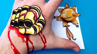 5 SUNDROP FNAF ARTS amp PAPER CRAFTS for FANS [upl. by Halimeda445]