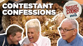 Funniest Worst Cooks Contestant CONFESSIONS  Food Network [upl. by Ecilegna]