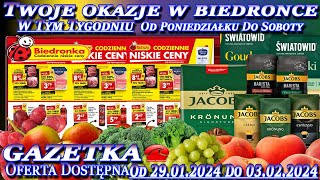 Biedronka Nowa Gazetka Promocyjna Od Poniedziałku 29012024 W Tym Tygodniu Twoje Okazje w Biedronce [upl. by Ajak]