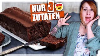 Super Saftiger Schokokuchen  Nur 3 Zutaten 😍 [upl. by Lil]