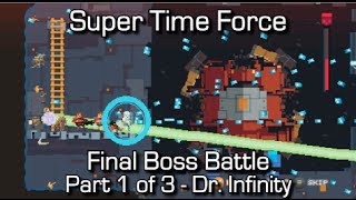 Super Time Force  Final Boss Battle 13  Dr Infinity Walkthrough  Infinity Achievement Guide [upl. by Lucais454]