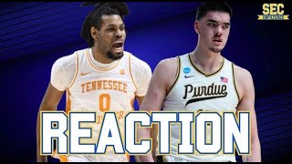 Tennessee Basketball Falls To Purdue In The Elite Eight [upl. by Nadirehs]