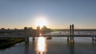 Downtown Louisville Kentucky Aerial Drone Video 4K Short Film  Shot with DJI Mavic 3 [upl. by Eisenberg]