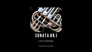 Sonata Nr 1 L Cherubini  PLAYALONG [upl. by Sivrep]