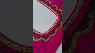 trending cutwork blouse design cutting amp stitching  Patchwork Blouse Tutorial blouse [upl. by Nylde]