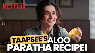 Taapsee Pannus HILARIOUS Aloo Paratha Recipe for IELTS  Dunki [upl. by Fulbright]