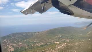 Sletanje u Tivat  Landing at Tivat Airport [upl. by Jacobson828]