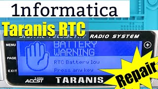 FrSky Taranis RTC Battery Replacement [upl. by Regen96]