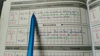 comment remplir mon cahier journal 🤔🤔🤔 [upl. by Osric108]