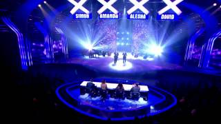 NEW HD SIMON COWELL GETS OWNED BY AN EGG ON BRITAINS GOT TALENT FINAL [upl. by Ahsikad]