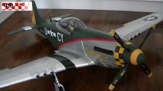 RC P51 Mustang Warbird XXL 1600mm Review [upl. by Ennazus]