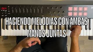 COMO HACER MELODIAS EN EL PIANO CON AMBAS MANOS [upl. by Solahcin]