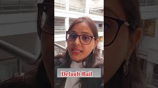 what is default bail default bail bail  types of bail bail chargesheet [upl. by Ellehsyt]