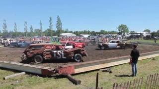 boissevain demo derby feature heat 2016 [upl. by Amilb]