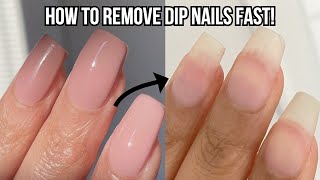 4 WAYS TO REMOVE DIP POWDER NAILS AT HOME  FAST amp EASY [upl. by Wons788]