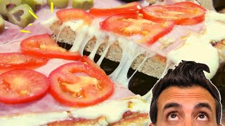 Como hacer PIZZA con harina integral  MASA de pizza INTEGRAL casera  Pizza SALUDABLE [upl. by Doubler]