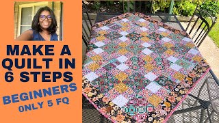 SUPER FAST QUILT IN A DAY FOR BEGINNERS EASY AS 123 PATTERN BELOW [upl. by Winters310]