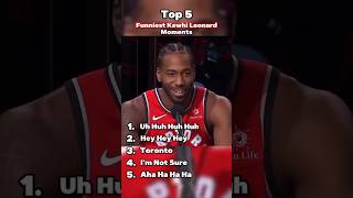 Top 5 Funniest KAWHI Leonard Moments [upl. by Wes936]