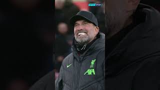 Jurgen Klopp hit the fist pumps on all four sides of Anfield 👊 shorts premierleague [upl. by Ellerahc]