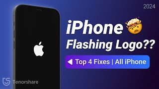 iPhone Flashing Apple Logo 3 Way Fix  2024  iOS 181716 [upl. by Ellenar964]