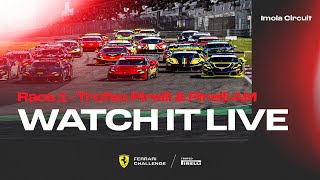 Ferrari Challenge Europe  Imola Race 1  Trofeo Pirelli amp Trofeo Pirelli AM [upl. by Dviad459]