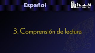 Tema 3 Comprensión de lectura Licenciatura [upl. by Budd]