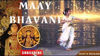 Maay Bhavani Tanhaji Dance Cover  Navratri Special  by Anvi Rajguru [upl. by Lecroy]