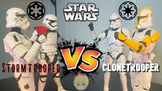 Stormtrooper vs Clone Trooper WHO WINS [upl. by Poucher577]