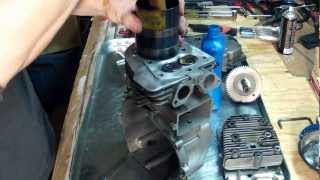 Tecumseh HSK70 Rebuild  Part 14  Piston Installation [upl. by Freyah13]